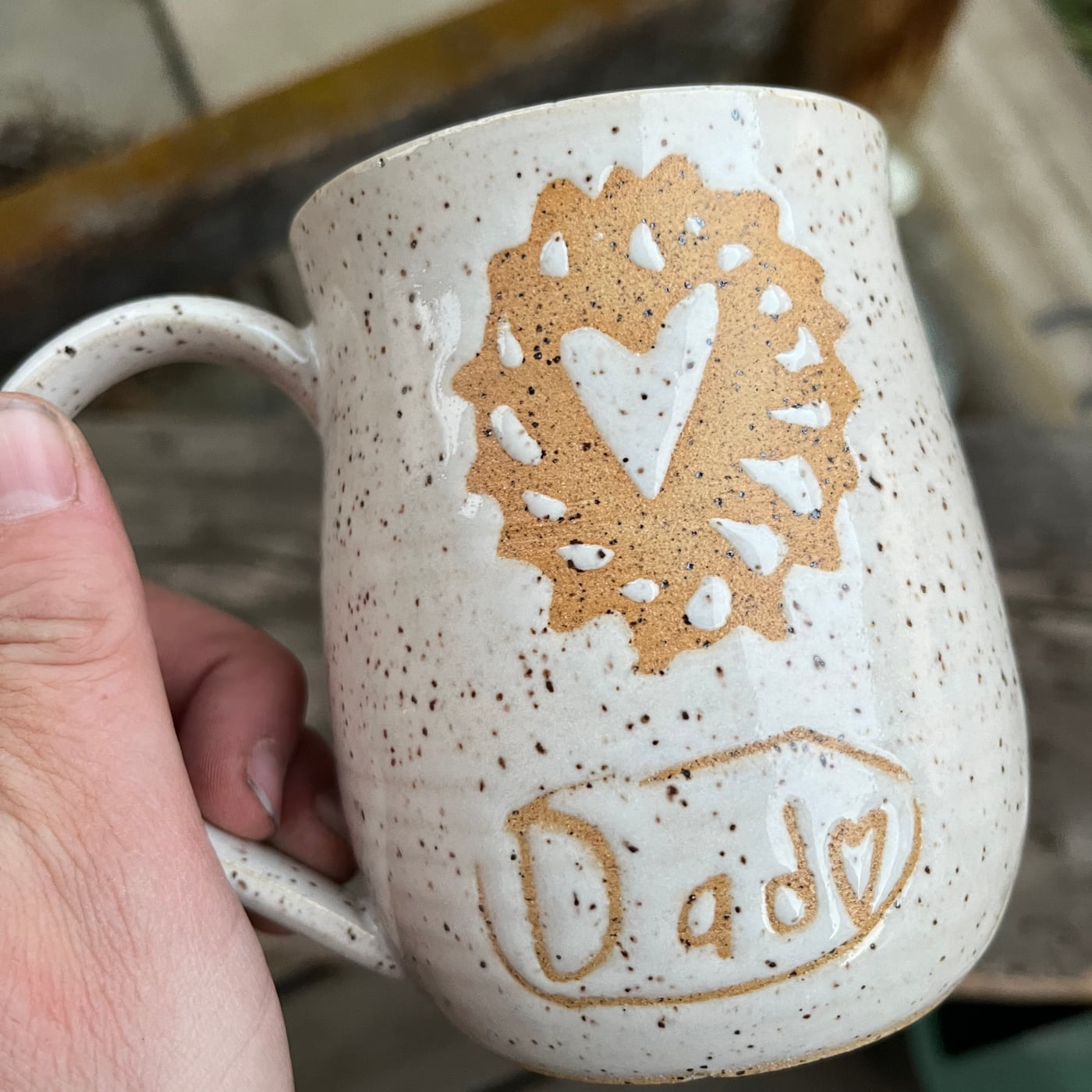 A piece carrying handwriting from the family
