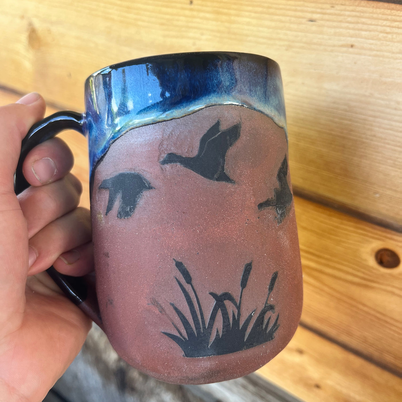 Northern Lights Duck Mug